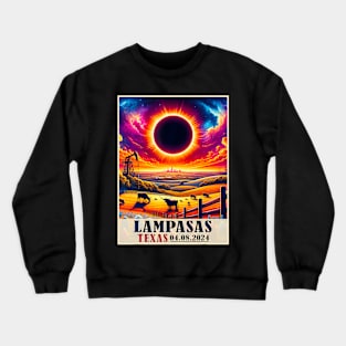 Lampasas Texas Total Solar Eclipse 2024 Totatily Crewneck Sweatshirt